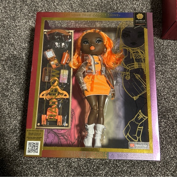 Rainbow High Michelle St. Charles Series 5 Stunning Orange Fashion Doll See Pics - Picture 8 of 8